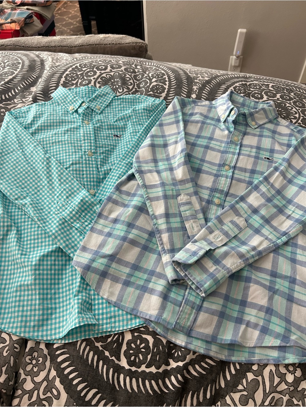 Boys’ Vineyard Vines Plaid shirt set in size 7